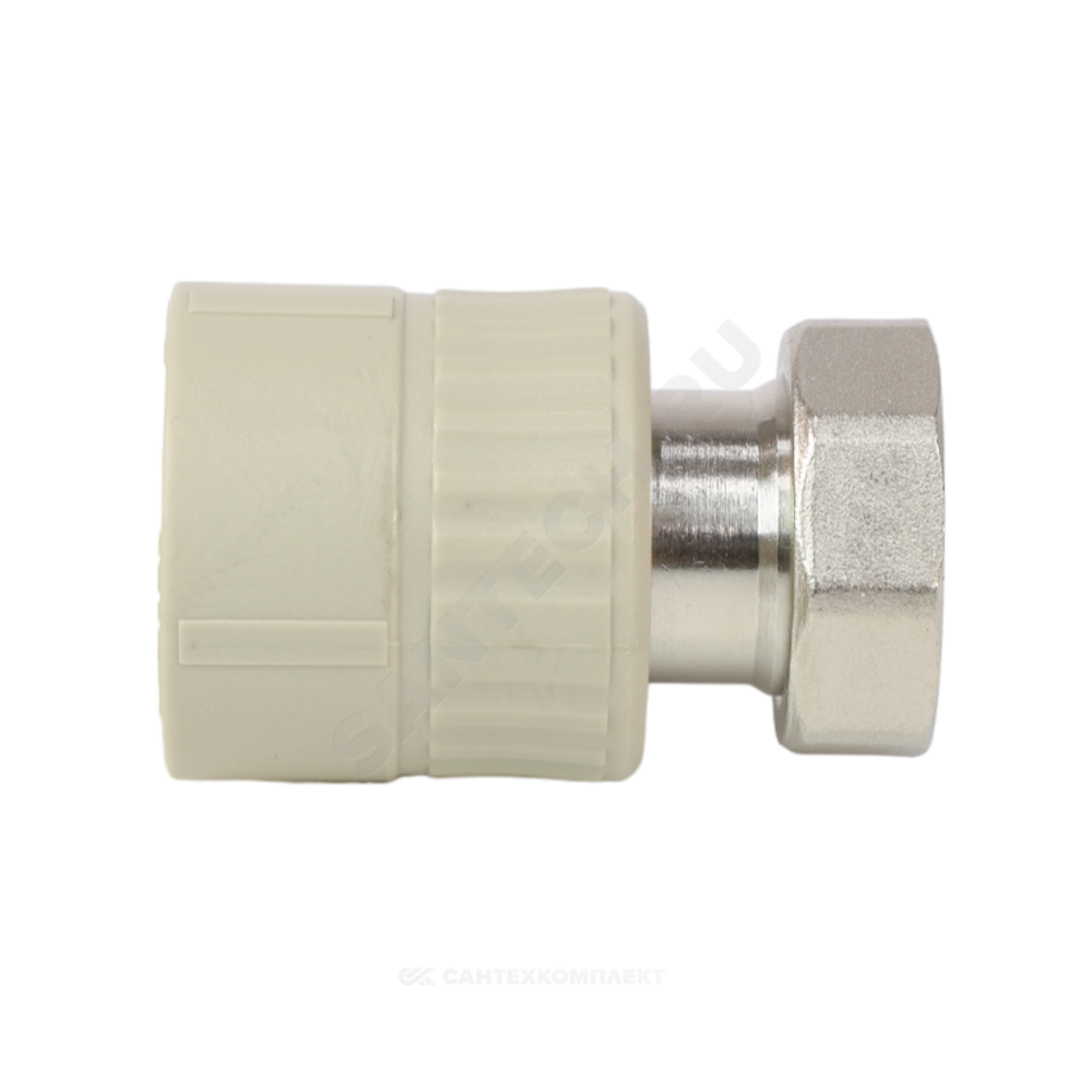 Муфта PP-R комбинированная серая Дн 32х1 1/4" с накидной гайкой VALFEX 10139132Г