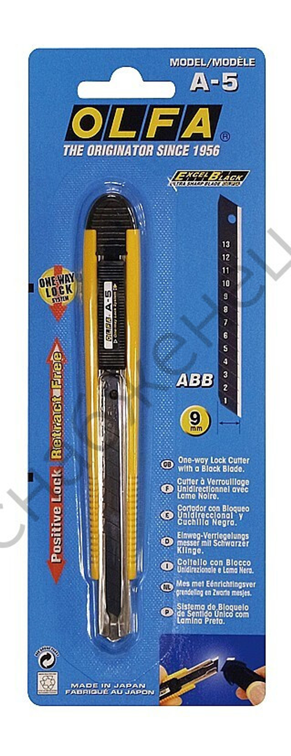OLFA Autolock, 9 мм, безопасный нож (OL-A-5)