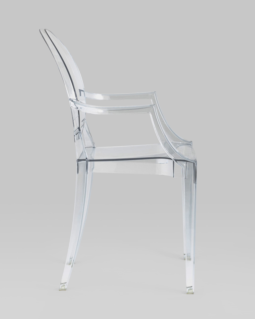 Стул Victoria Ghost с подлокотниками прозрачный