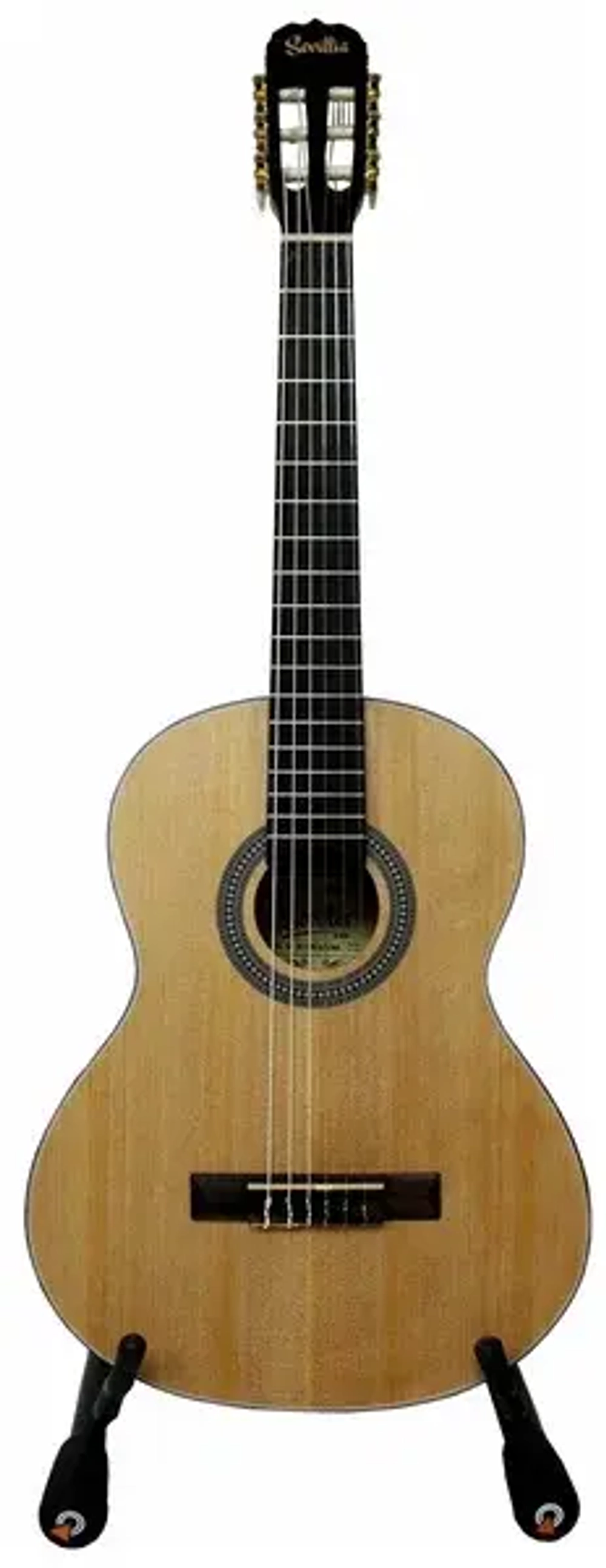 Sevillia IC-100 3/4 NA Гитара классическая. Корпус - ель, задняя и боковые стороны - меранти, гриф - нато. Мензура - 580 мм.