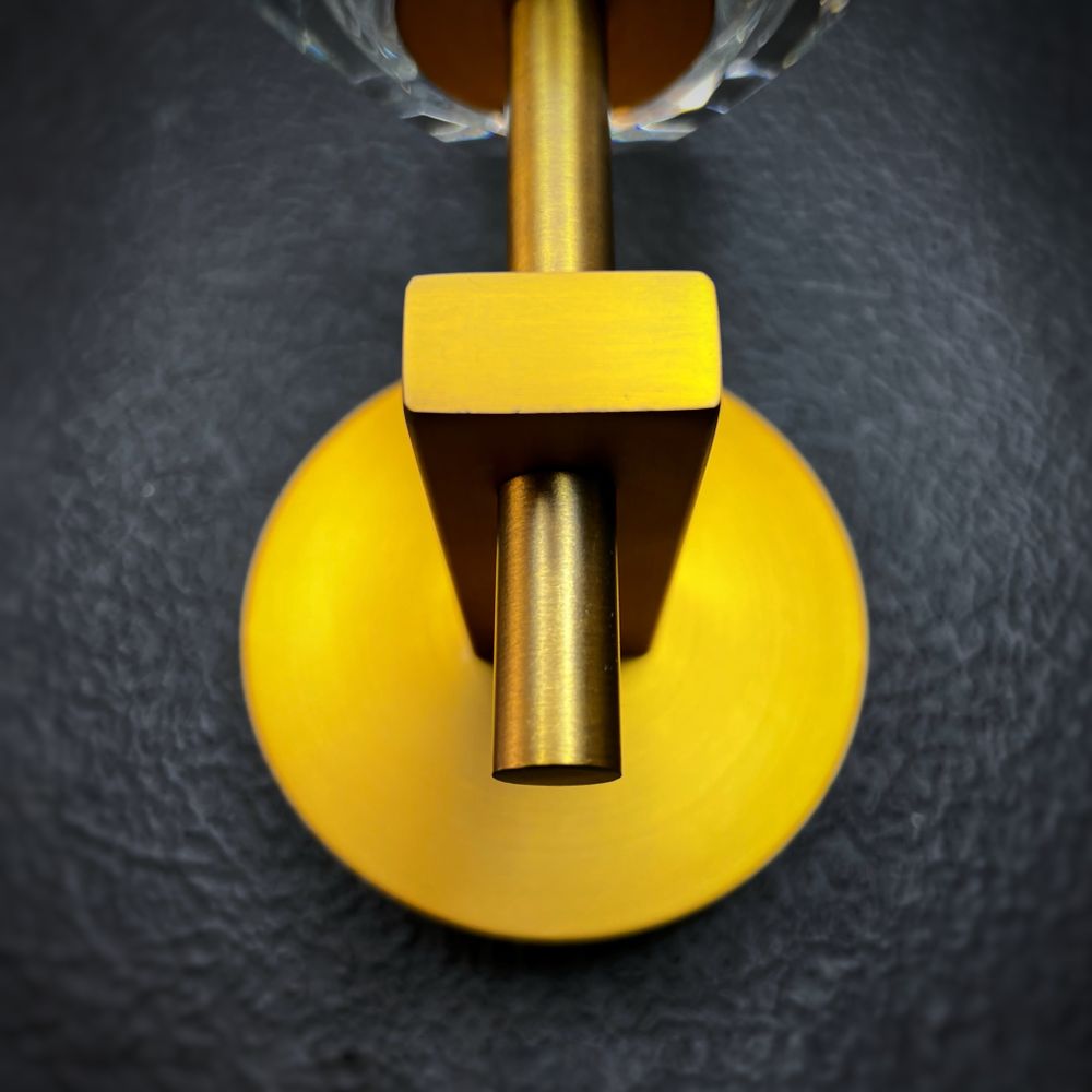 Бра Boule De Cristal Single Sconce Brass By Imperiumloft