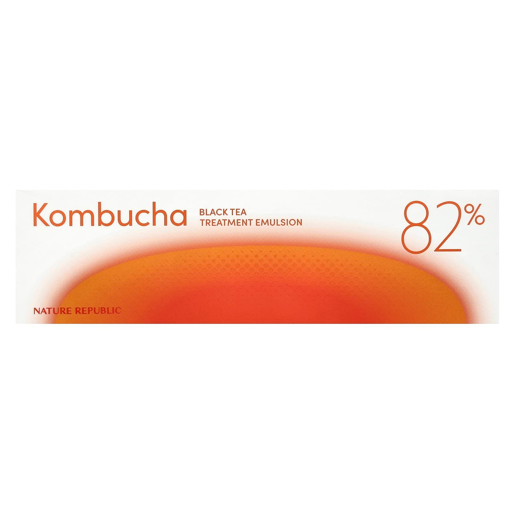 Nature Republic, черный чай комбуча, лечебная эмульсия, 82%, 1 шт.