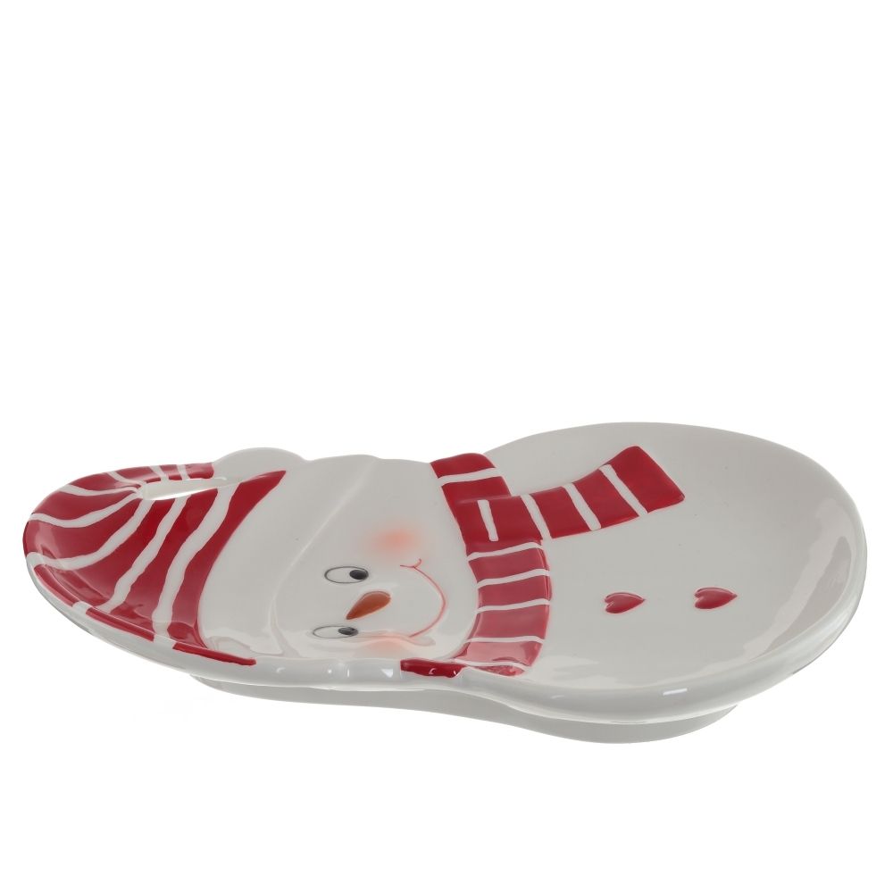 GAEM Тарелка "Снеговик", L17 W23 H2,5 см