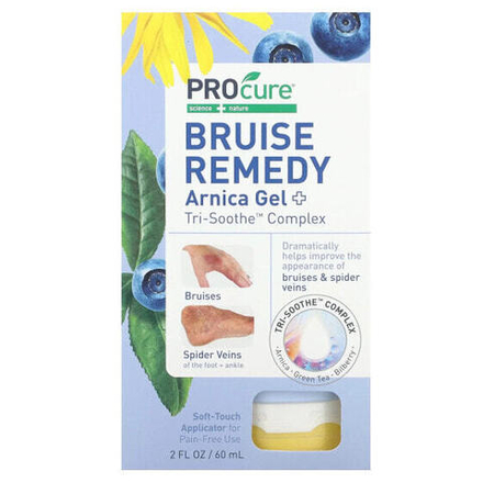 Арника Bruise Remedy, Arnica Gel +, Tri-Soothe Complex, Unscented, 2 fl oz (60 ml)