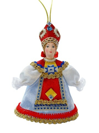 Кукла-подвеска в русском костюме