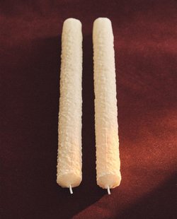 ZARA HOME НАБОР ДЕКОРАТИВНЫХ СВЕЧЕЙ «СНЕГ» (3 ШТ.), БЕЛЫЙ