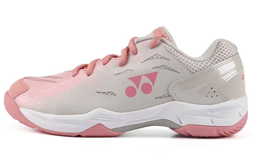 YONEX Power Cushion Textile, Synthetic Leather Light Rebound Low top Badminton Shoes Women"s Pink