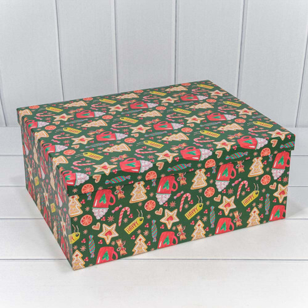 Коробка 42.5 х 33 х 17.6 см Набор 15 шт "Щелкунчик" (Зеленый)