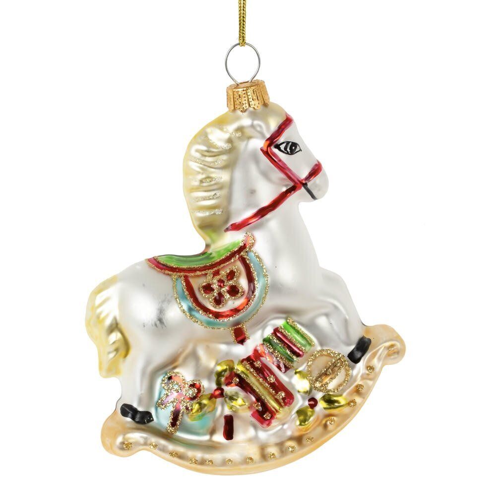 GAEM Украшение новогоднее "Лошадка-качалка", L9 W3 H11 см