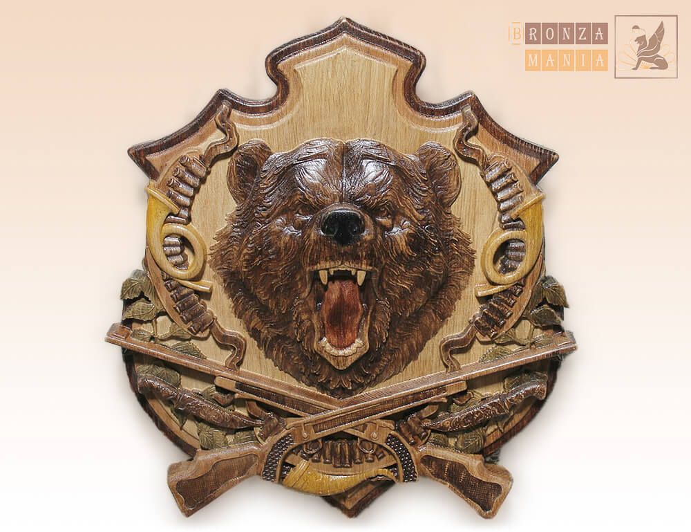 панно настенное для шампуров Медведь могучий