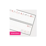 ППланинг датированный 2026 305х140 мм BRAUBERG "Favorite", под кожу, темно-синий, 117219