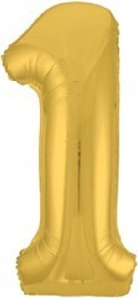 Р Цифра 1 Slim Золото (40''/102 см)