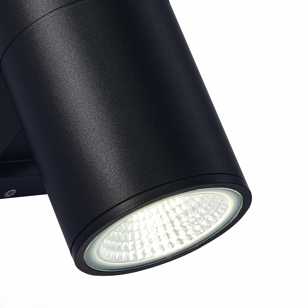 SL074.411.02 Светильник уличный настенный ST-Luce Черный/Черный LED 2*8W 4000K TUBO