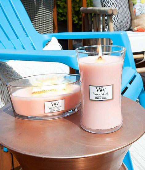 Прибрежный закат, ароматическая свеча эллипс, WoodWick