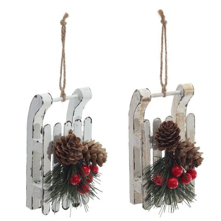 GAEM Изделие декоративное подвесное "Сани", L7 W6 H13 см, 2в.