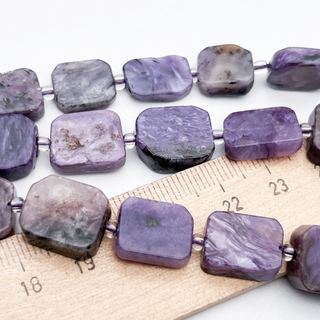 Чароит бусины, размер около 11,5-12*10-11 мм, цена за набор 6 бусин