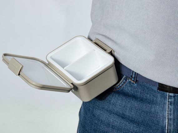 Коробка рыболовная для наживки с крышкой термо Meiho BAIT COOLER 203 142х116х73