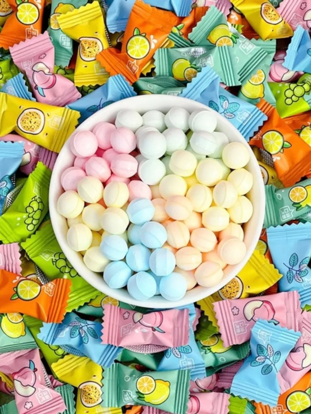 Весовые Конфеты мятные фруктовые 100 гр