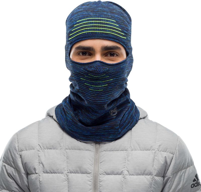 Балаклава тонкая Buff Balaclava Dryflx Deep Blue Фото 2