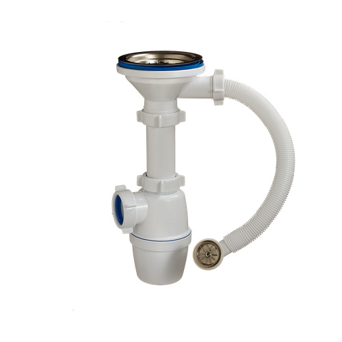 5007 Сифон для гранит. мойки с пер. 3 1/2  40 КРУГ  (30/1шт)