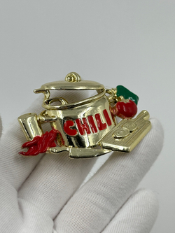 Брошь Кастрюля чили Danecraft