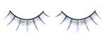 Разноцветные длинные ресницы со стразами (Цвет: фиолетовый)
