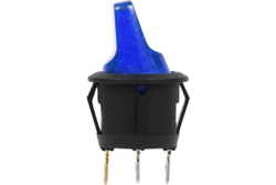 Клавишный выключатель REXANT круглый 12V 16А (3с) ON-OFF синий с подсветкой (RWB-224, SС-214) 36-2591