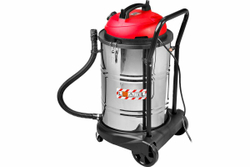 Строительный пылесос ЗУБР МАСТЕР модель М4-60, 60л, 1400Вт, сухая и влажная уборка, корпус из нержавеющей стали, розетка до 2000Вт ПУ-60-1400 М4