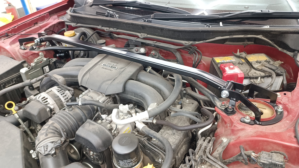 Распорка передних стоек c упором ГТЦ Toyota GR86 (ПОД ЗАКАЗ)