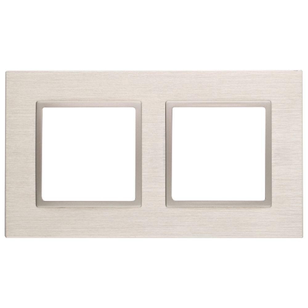 14-5202-04 ЭРА Рамка на 2 поста, металл, Эра Elegance, шампань+шамп