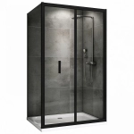 Душевой уголок ABBER Sonnenstrand AG07120B-S100B черный/прозрачный