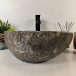 Каменная раковина из речного камня RS-05366 (48*42*15) 0861 из натурального камня