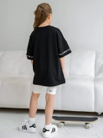 Летний костюм для девочки с велосипедками