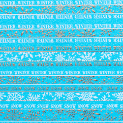 Irisk Слайдер дизайн зимний Снежинки золото, М435