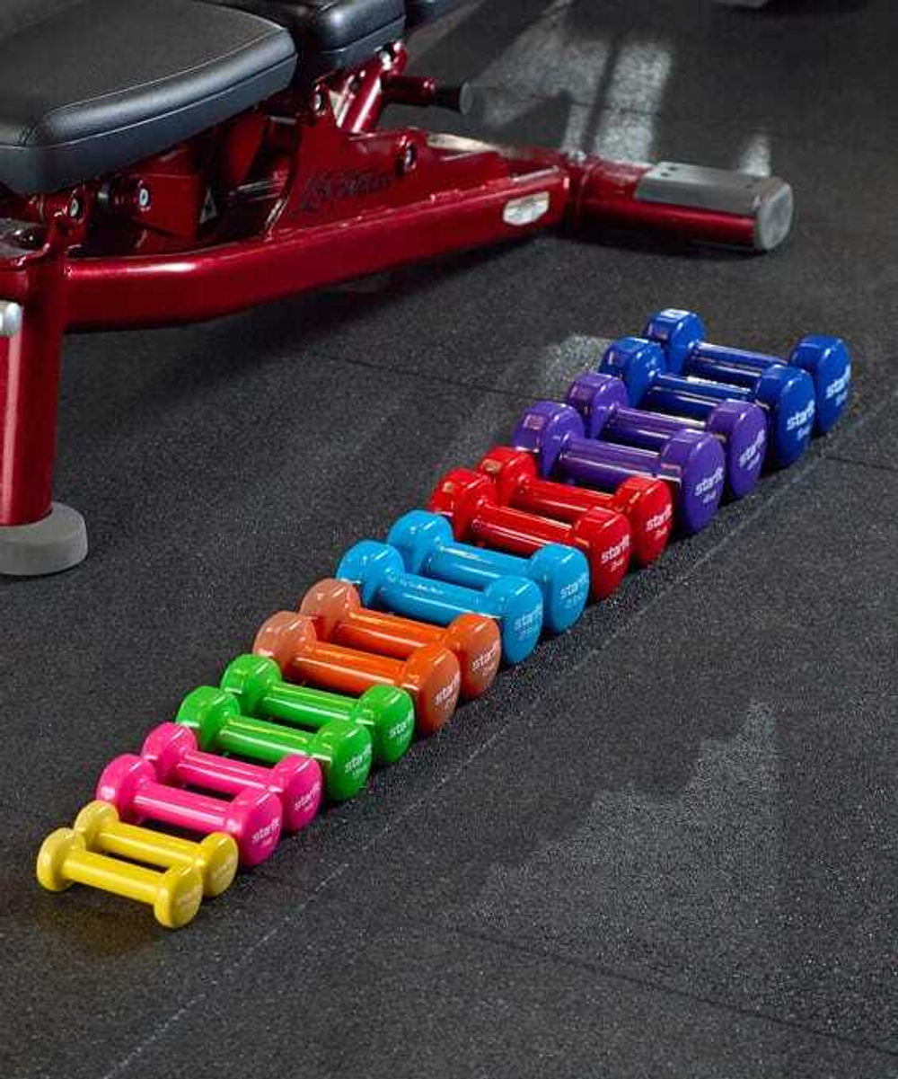 Гантель виниловая STARFIT DB-101 2500 гр синий