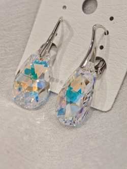 Серьги Oubi Yabi «Сияющая капля» AB Crystal