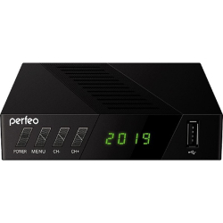 Приставка для цифрового ТВ Perfeo DVB-T2 / C приставка "STREAM-2" для цифр.TV, Wi-Fi, IPTV, HDMI, 2 USB, DolbyDigital, пульт ДУ [PF_A4488 ]