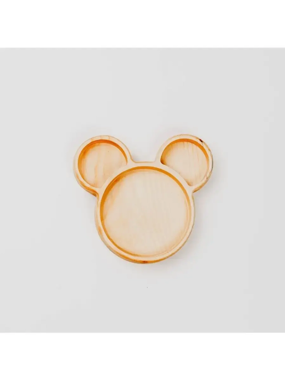 Деревянная менажница "Микки Маус" из кедра