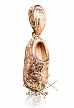 Подвеска. Чудо Спиридона. Позолота.