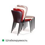 Стул Albert, кожа капучино