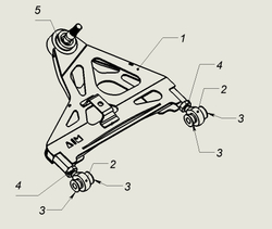 Задние нижние рычаги для Nissan Silvia