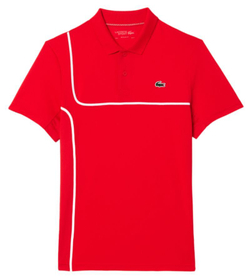 Мужское теннисное поло Lacoste Sport Tennis Piped Technical Piqué Polo - красный