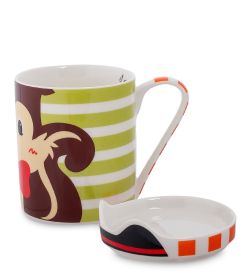 Topchoice TC-20 Кружка с крышкой «Счастливый Бельчонок» (Happy Head)