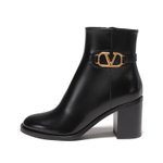 Valentino VLogo Plaque Heeled Ankle Boots Women"s