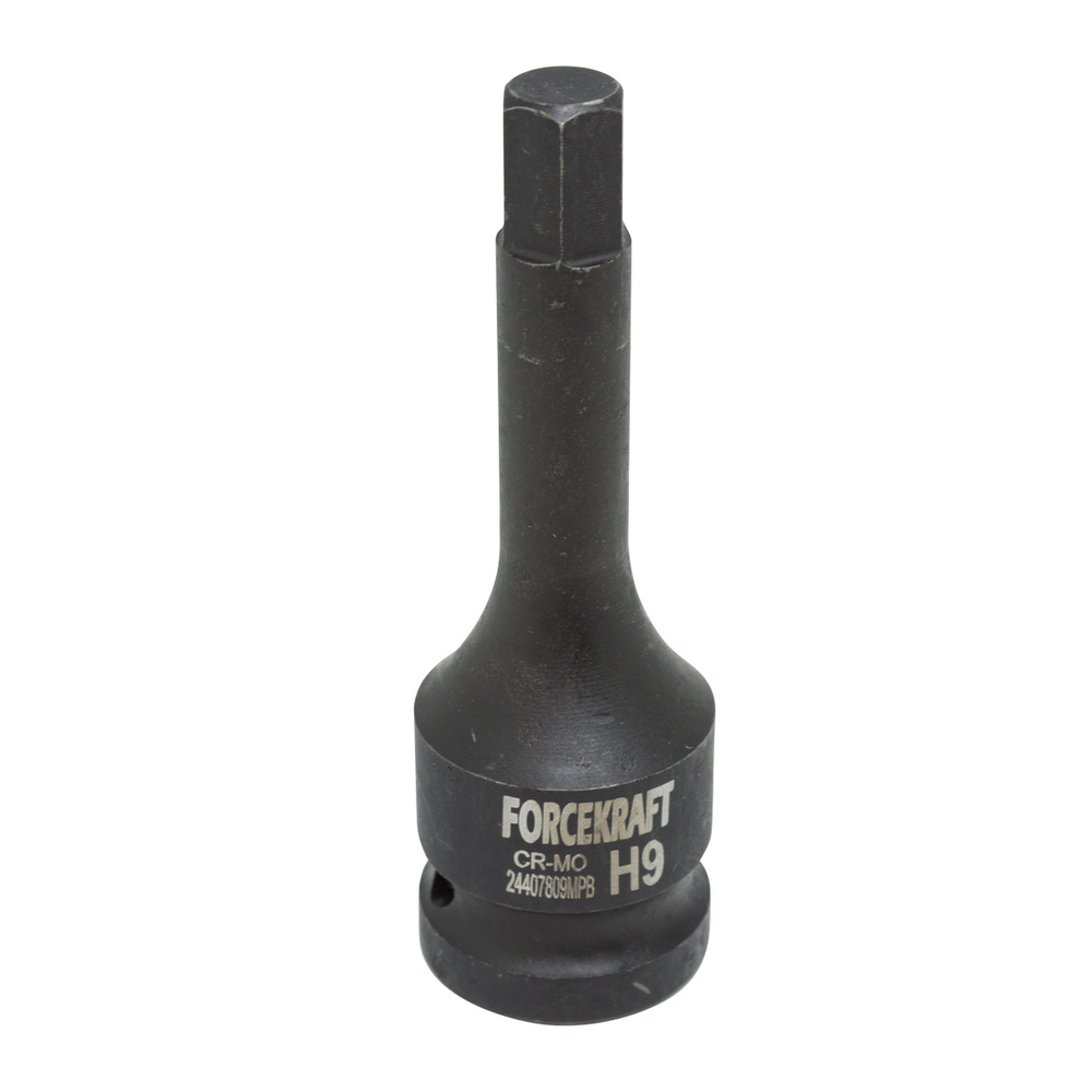 Головка-бита 6-гранная ударная 9мм,1/2'' FORCEKRAFT FK-24407809MPB