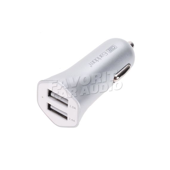 АЗУ 2USB Earldom ET-155M 2400mA кабель 8pin серебряный