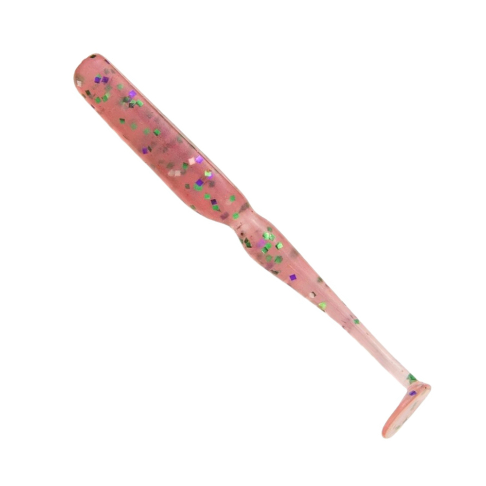 Приманка силиконовая Keitech Swing Bait 2.8", цвет #373S Smoke FLK., 3 упаковки по 8 штук