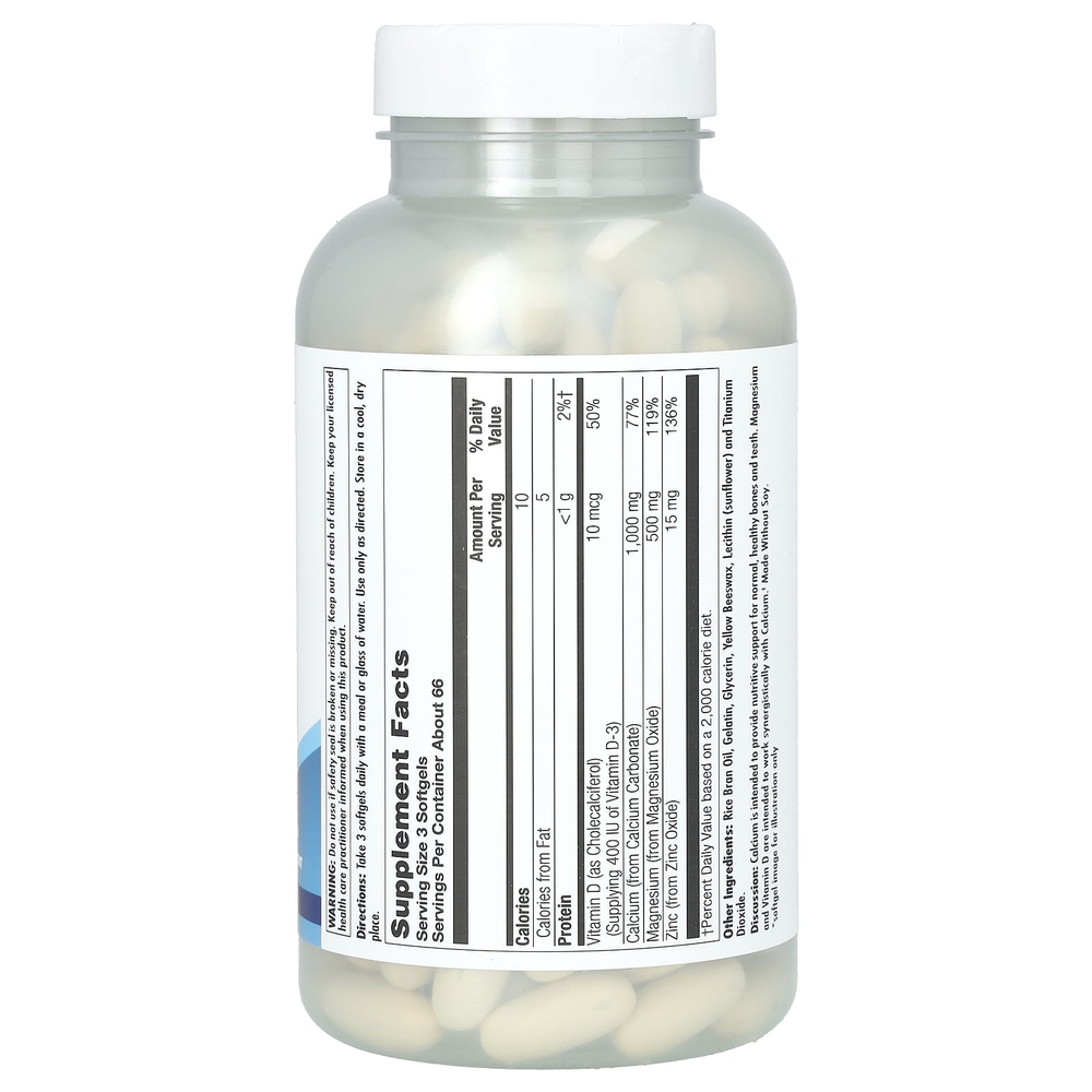 KAL, Кальций+, 200 мягких капсул