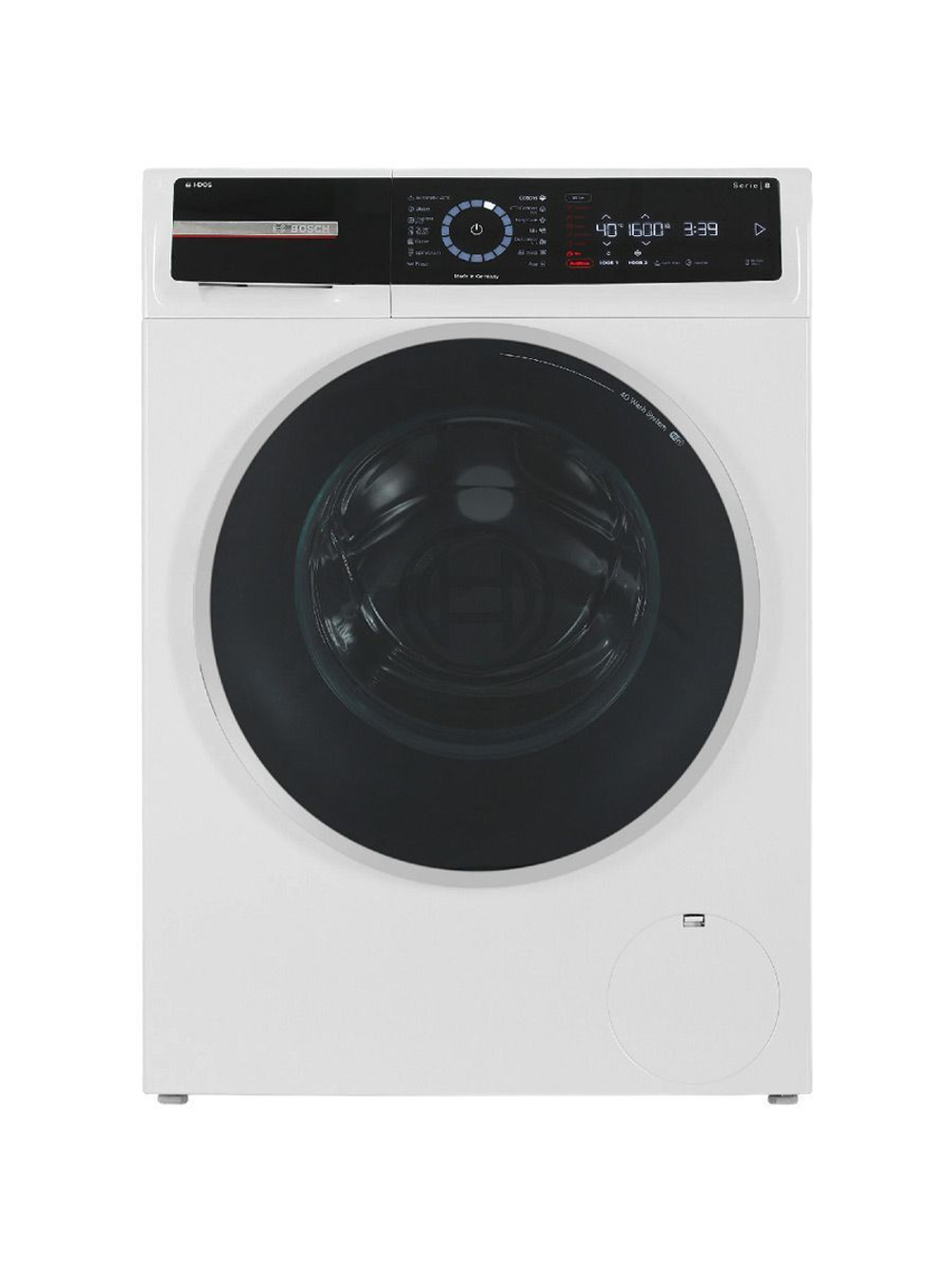 Стиральная машина BOSCH WGB256A0ME 8-Series, 10 кг, 1600 оборотов, 14 программ, защита от протечек, белая