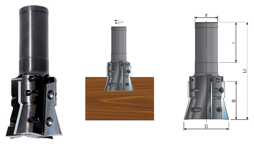 НМ фреза D.60x51x130 d.30 Z4 RH